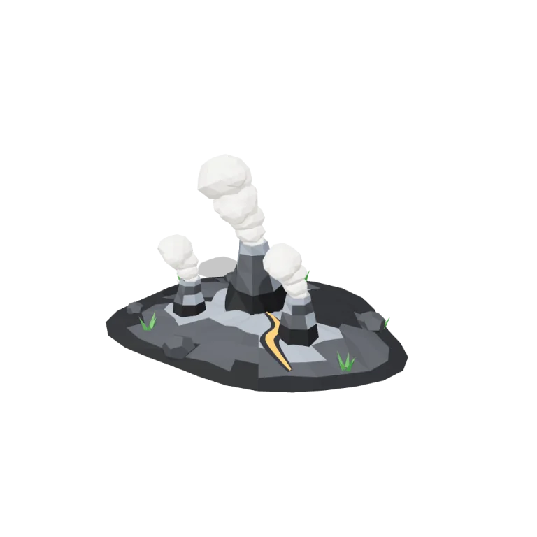 Steam vents — free 3D model