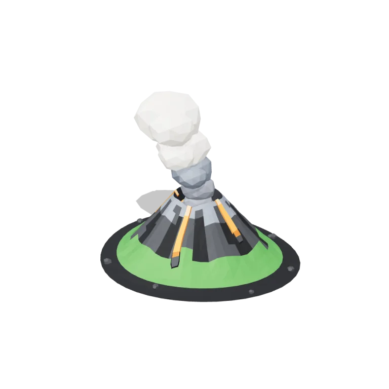 Volcano cone — free 3D model
