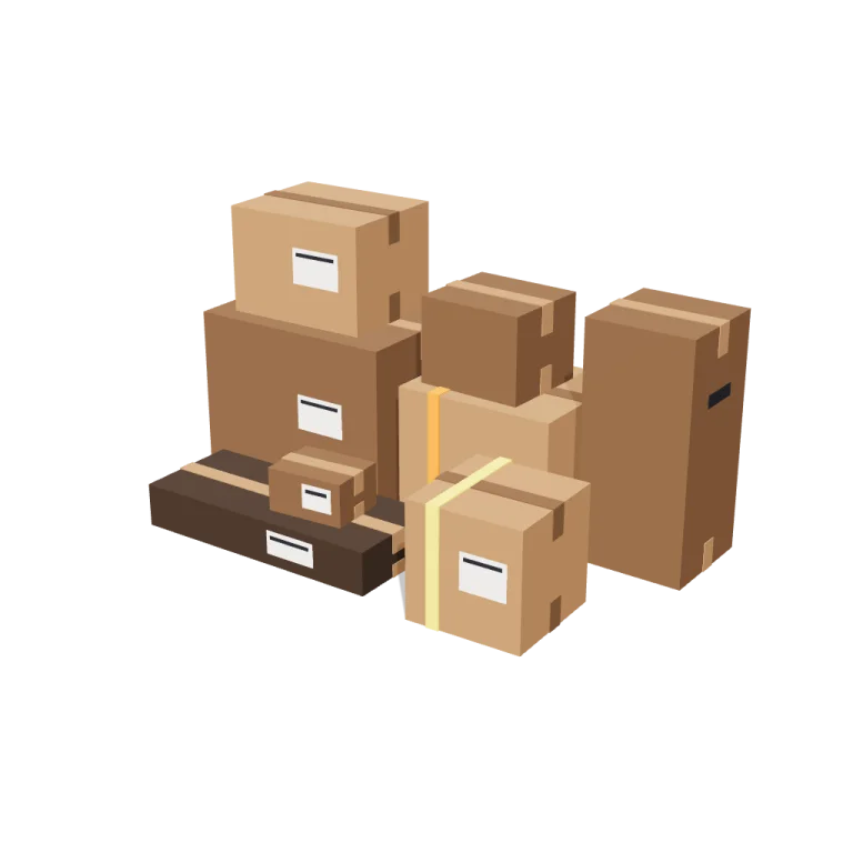 Boxes in many sizes — free 3D model