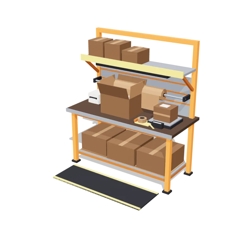Packing stations — free 3D model