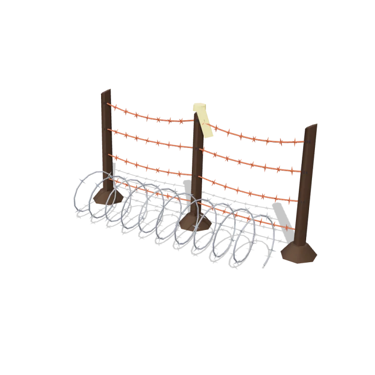 Barbed wire — free 3D model
