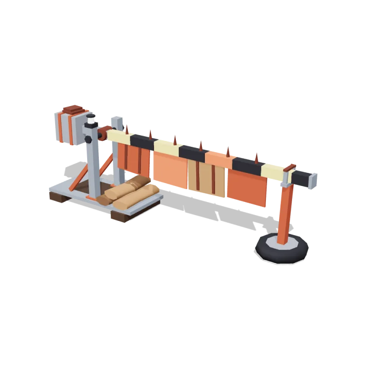 Gate on a counterweight — free 3D model
