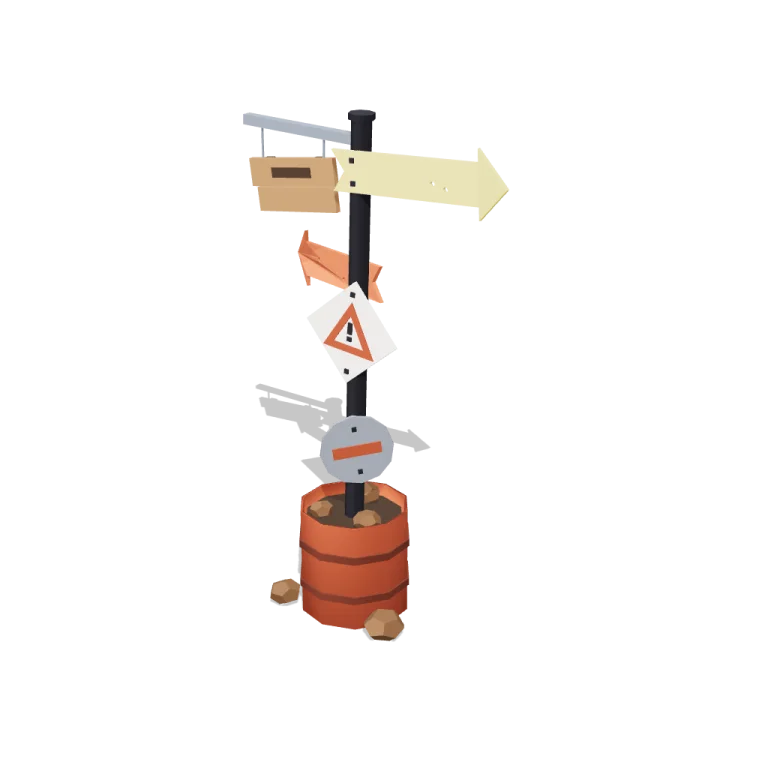 Scrap signs — free 3D model