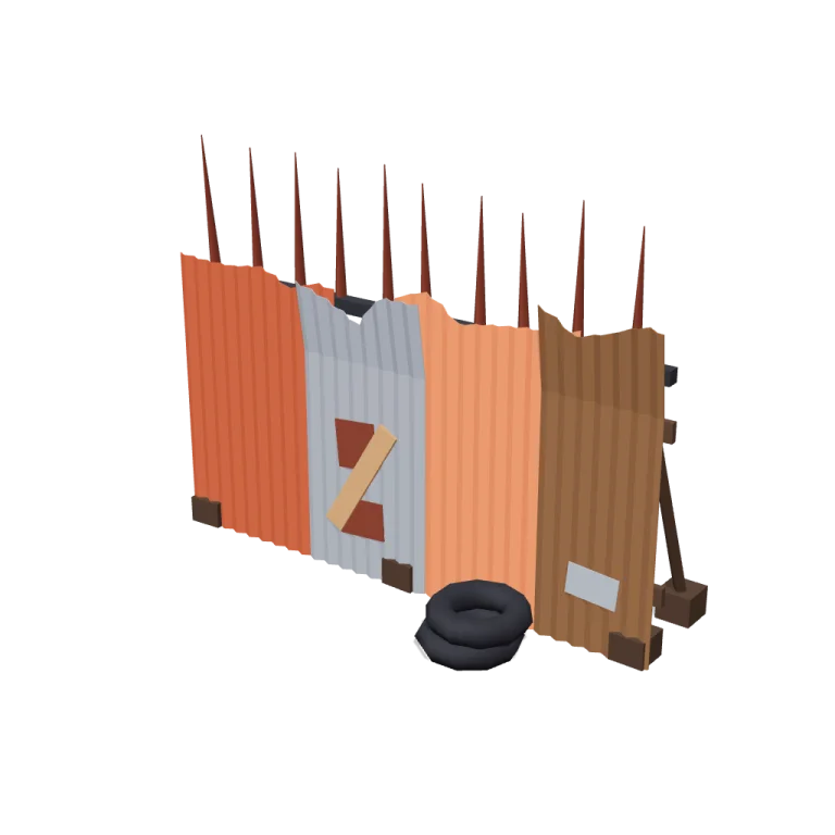 Scrap walls — free 3D model