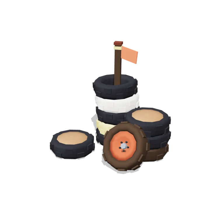 Tyre stacks — free 3D model