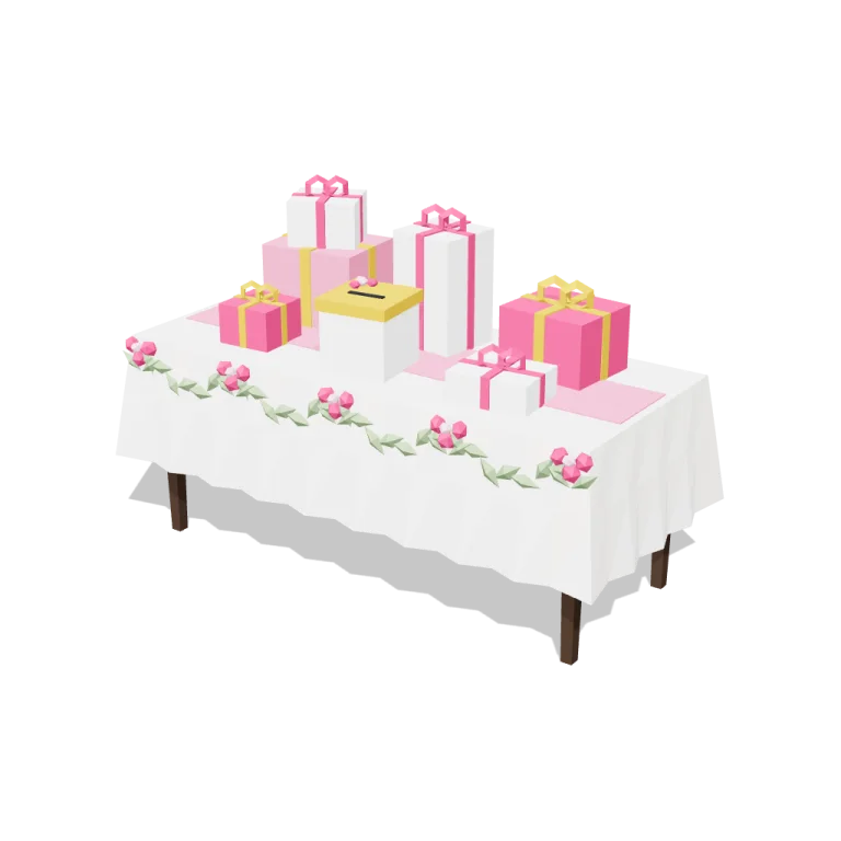 Gift table — free 3D model