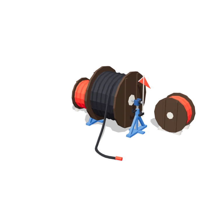 Cable drums — free 3D model