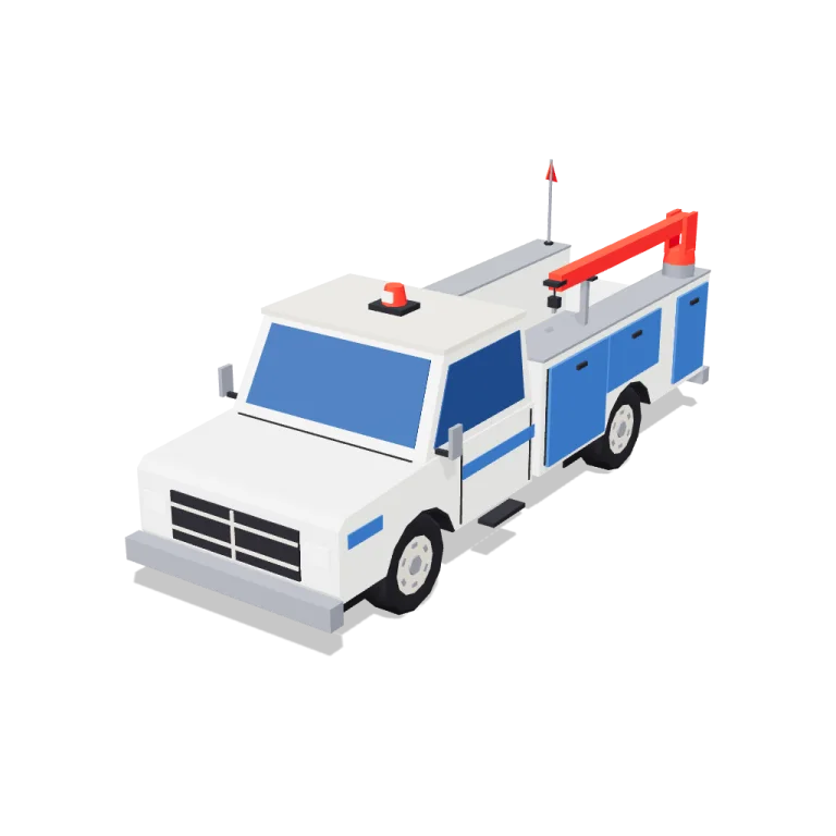 Service truck — free 3D model