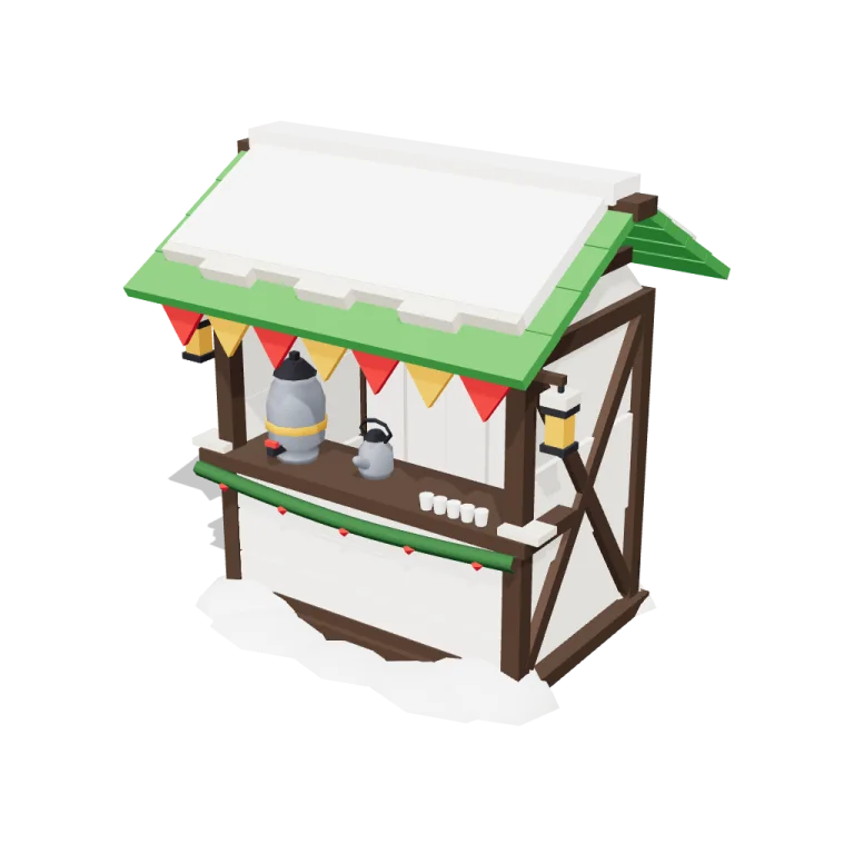 Hot drink stands — free 3D model