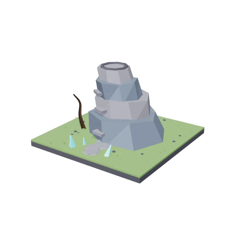Cliff base — free 3D model