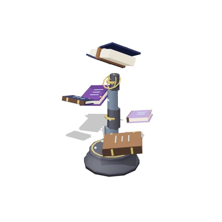 Floating books — free 3D model