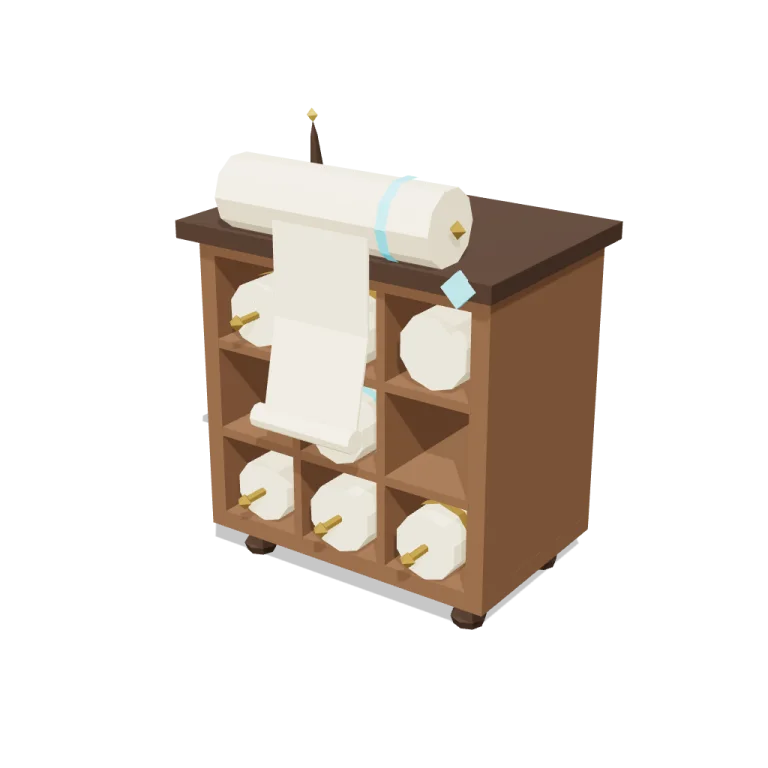 Scroll rack — free 3D model