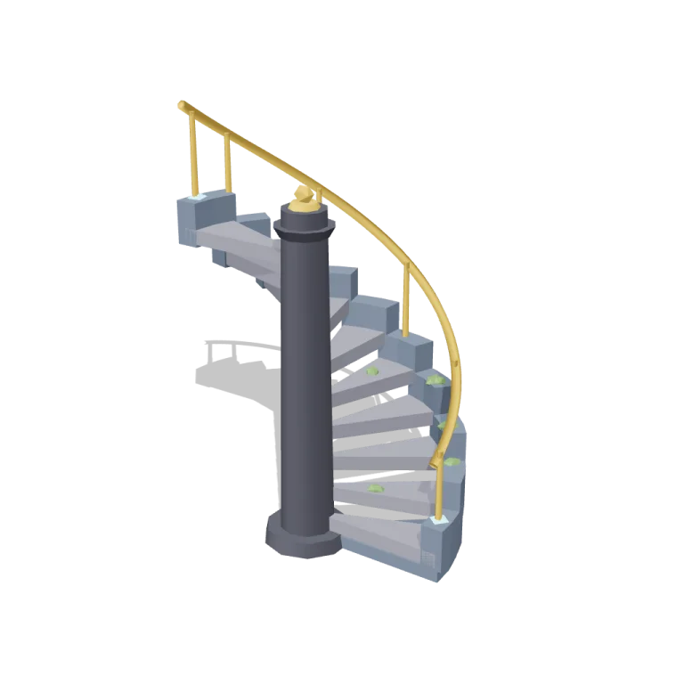 Spiral stair — free 3D model
