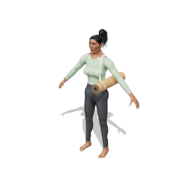 Yoga Instructor — free 3D model