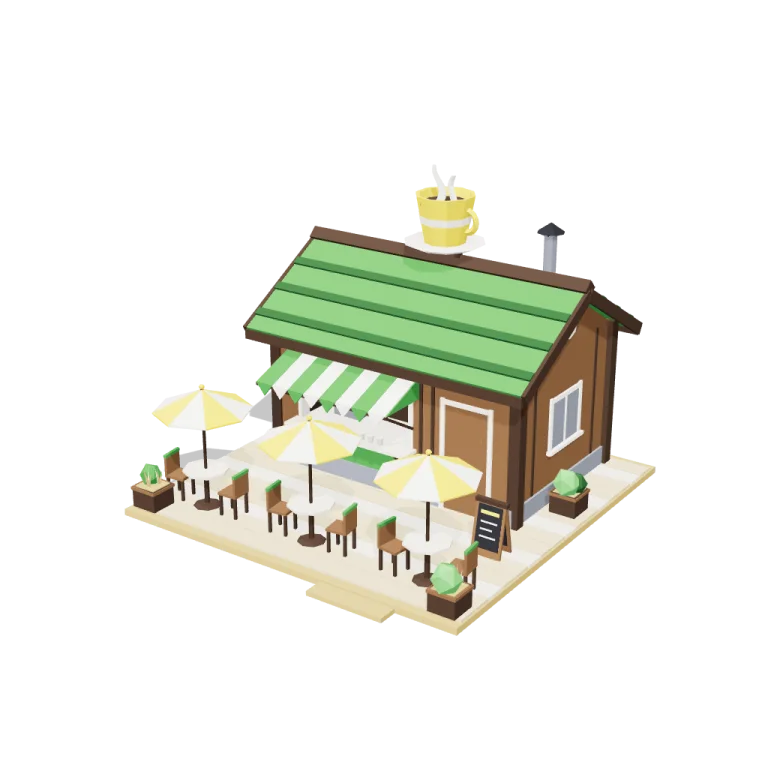 Cafe — free 3D model