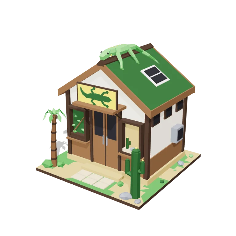 Reptile house — free 3D model