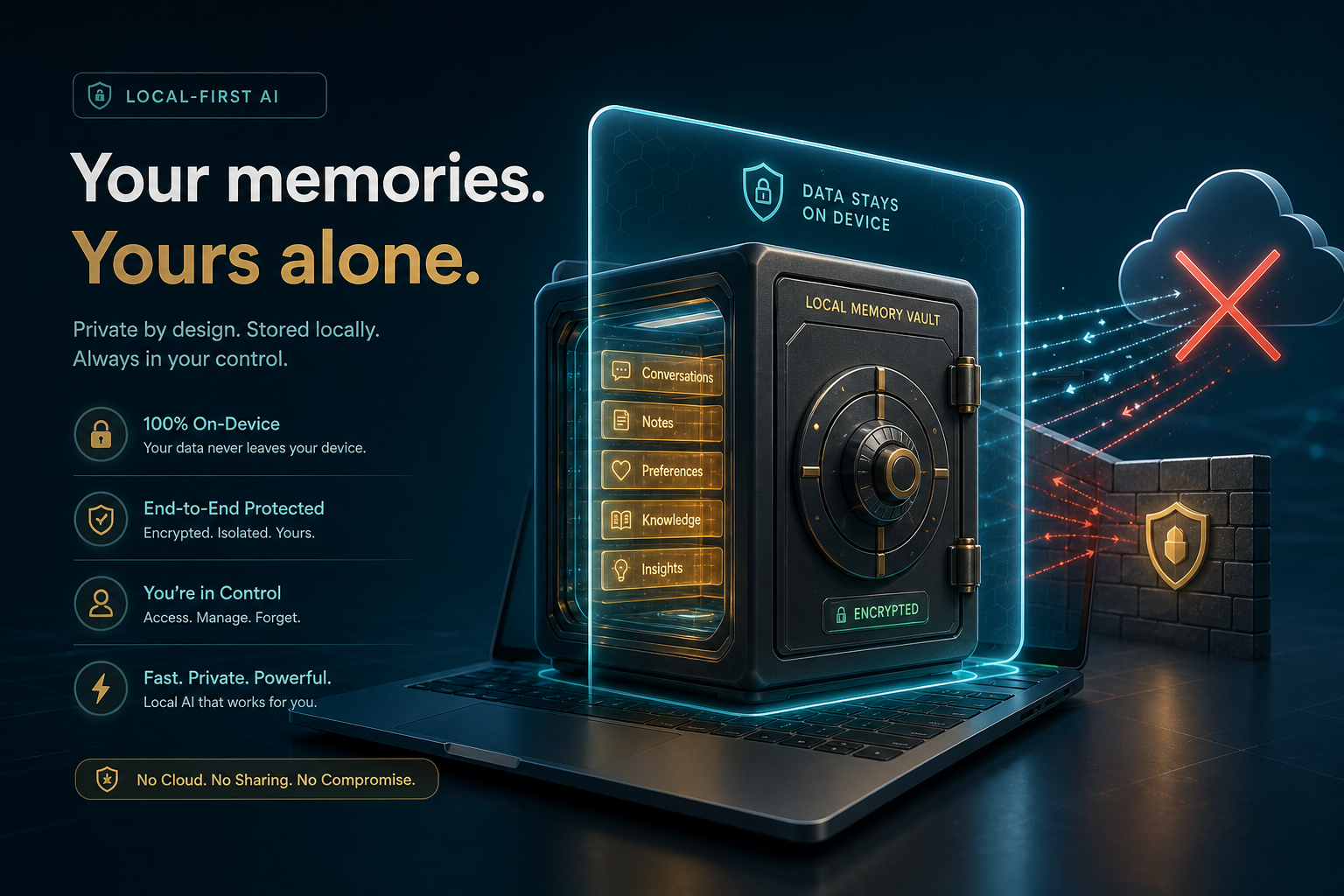 A privacy-focused memory layer keeps AI context local so project history can be reused without exposing chat history by default.