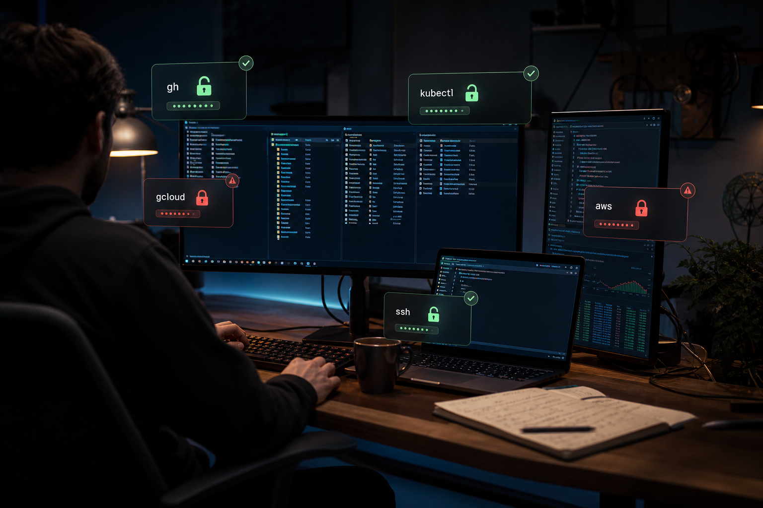 The CLI re-auth tax: scope your credentials per project, not per machine