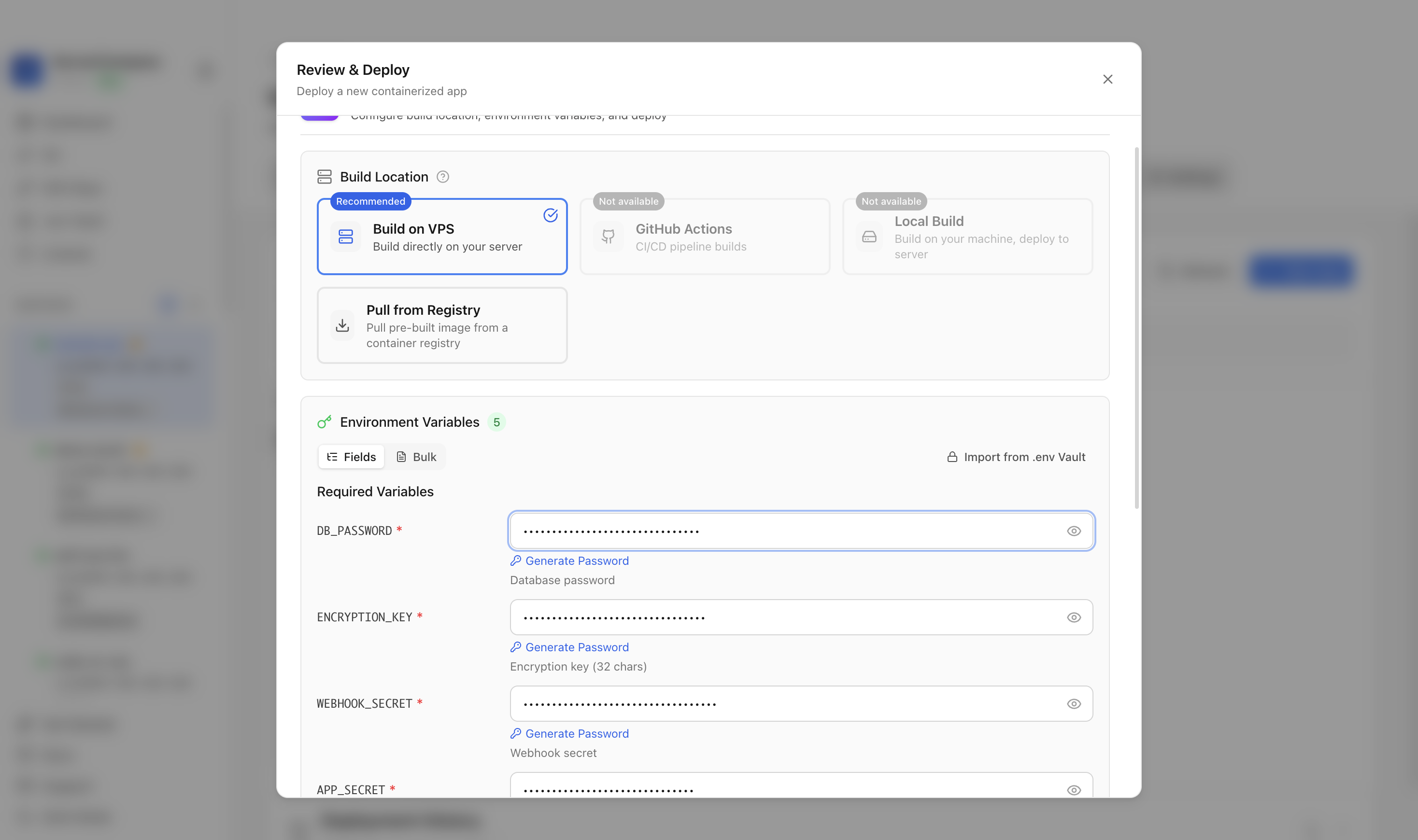 Reviewing Automatisch environment variables and port before deployment