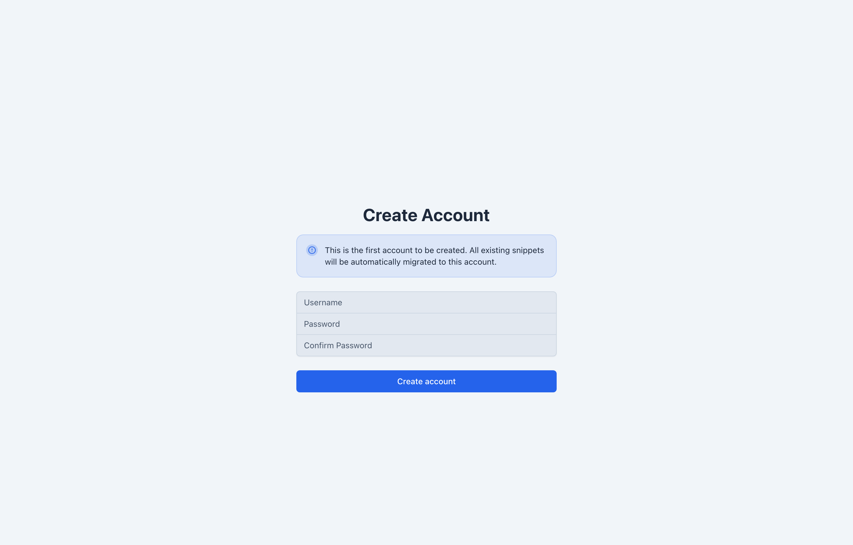 The deployed ByteStash web UI loaded in a browser
