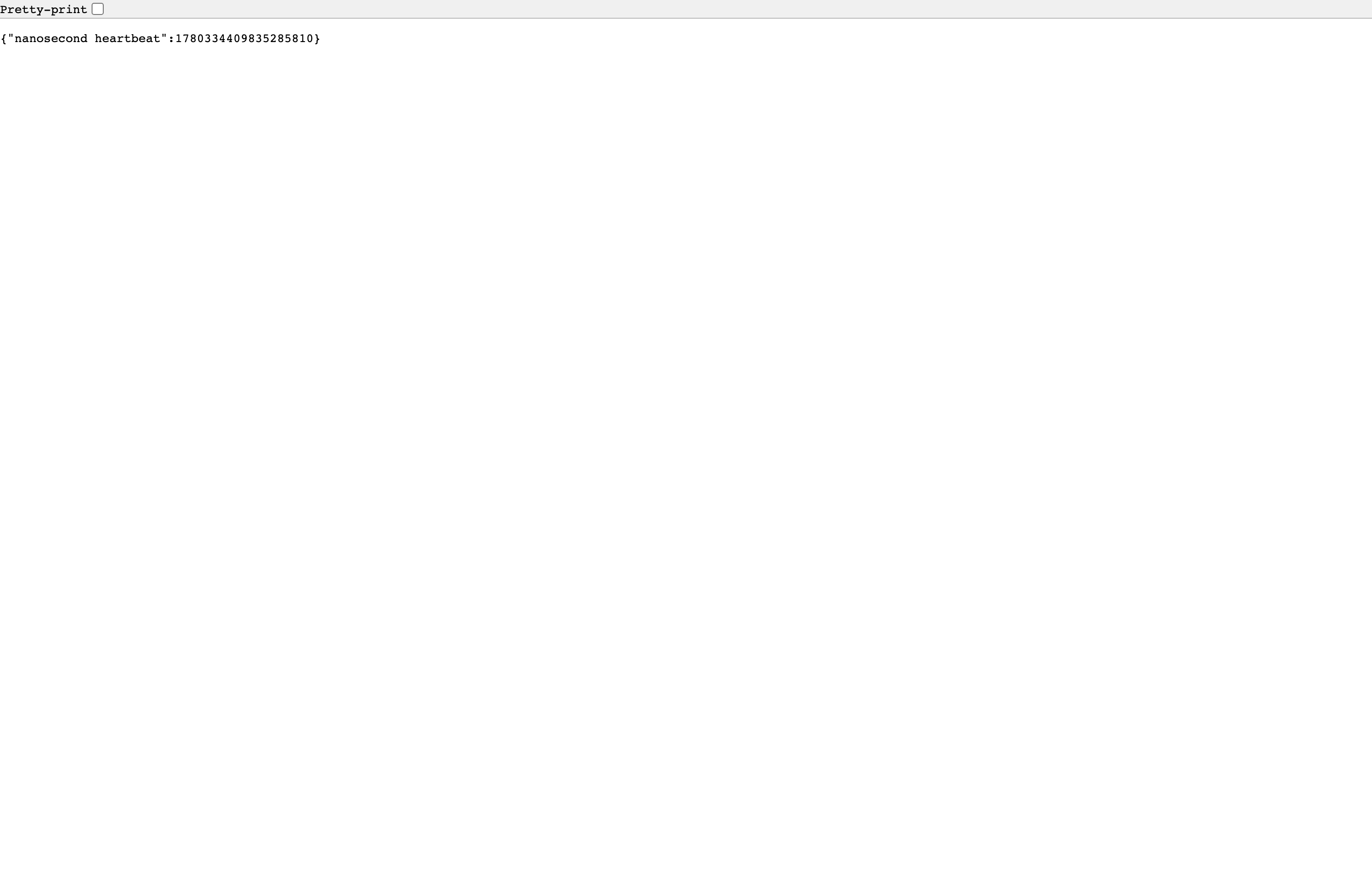 The deployed Chroma API heartbeat/auth response loaded in a browser