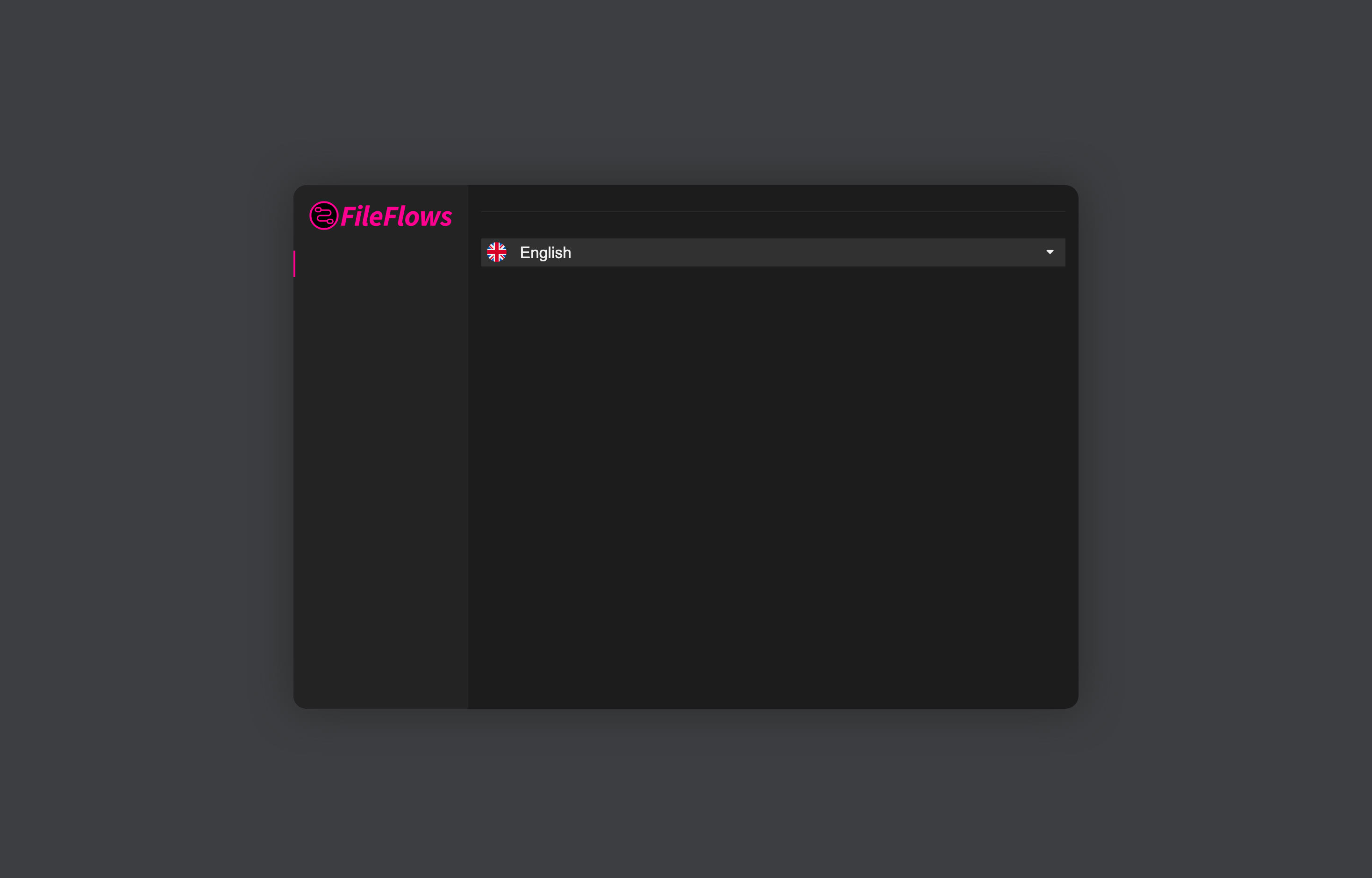 The deployed FileFlows web UI loaded in a browser