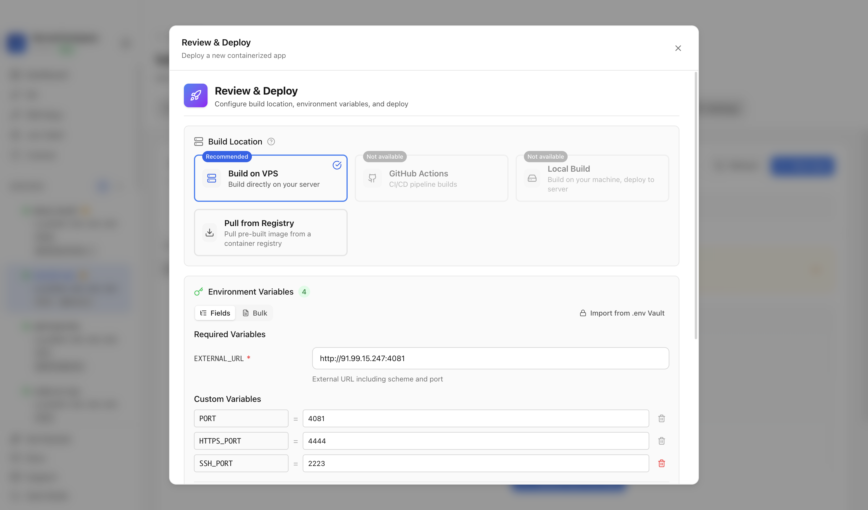 Reviewing GitLab web port before deployment