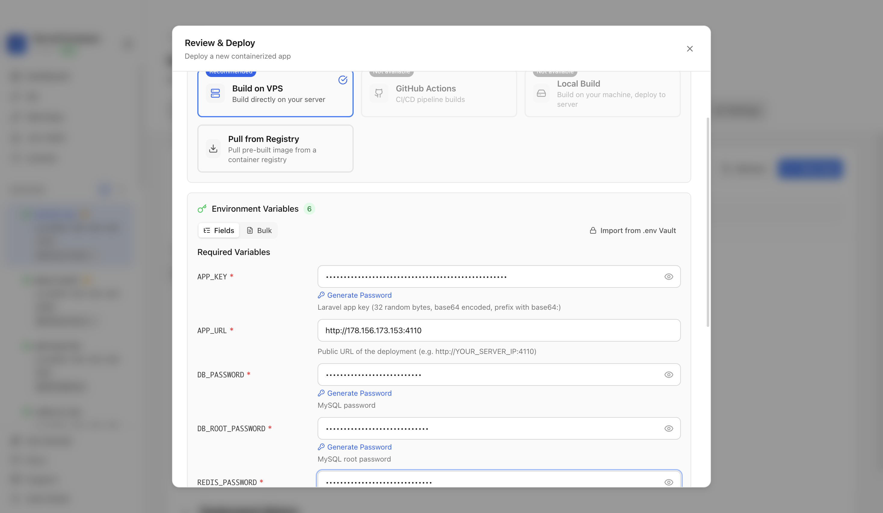 Reviewing Mixpost web port before deployment
