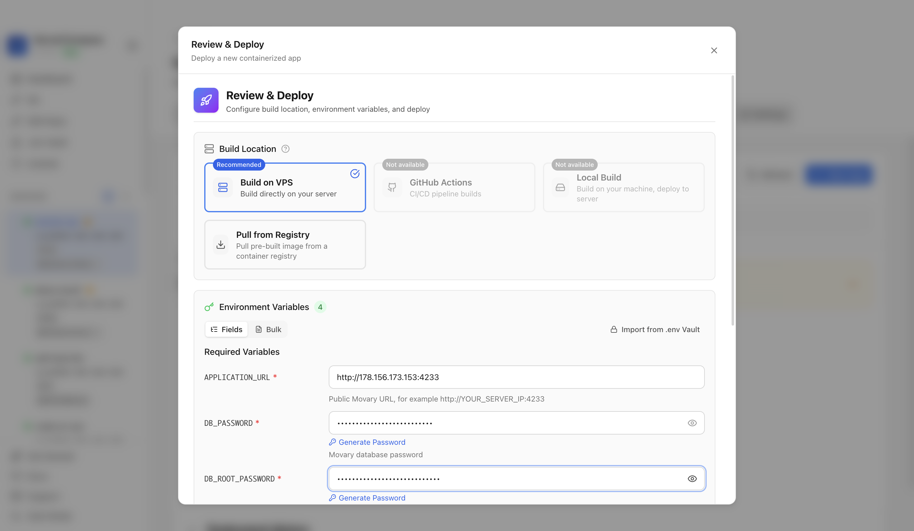 Reviewing Movary web port before deployment