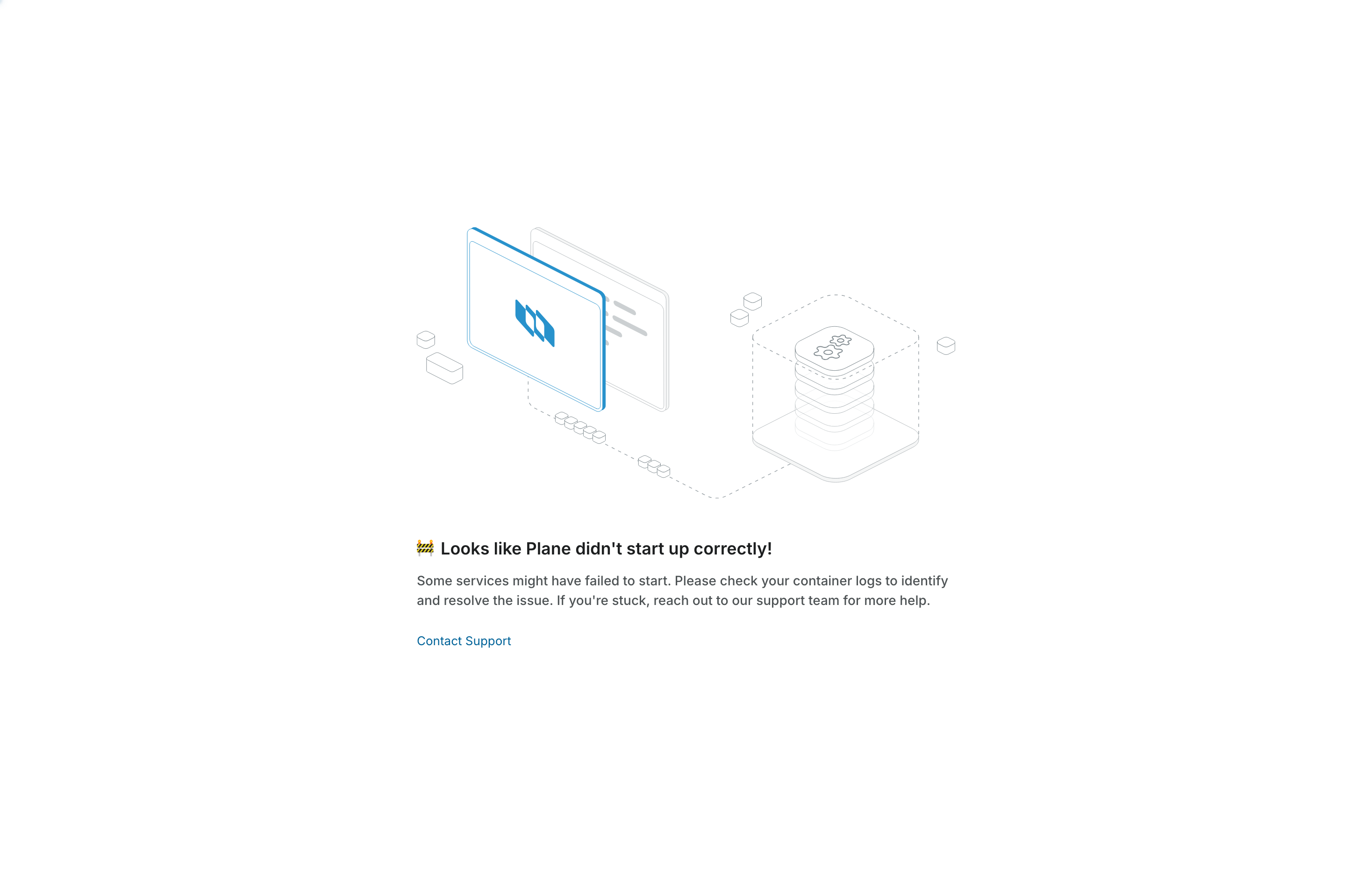 The deployed Plane web UI loaded in a browser