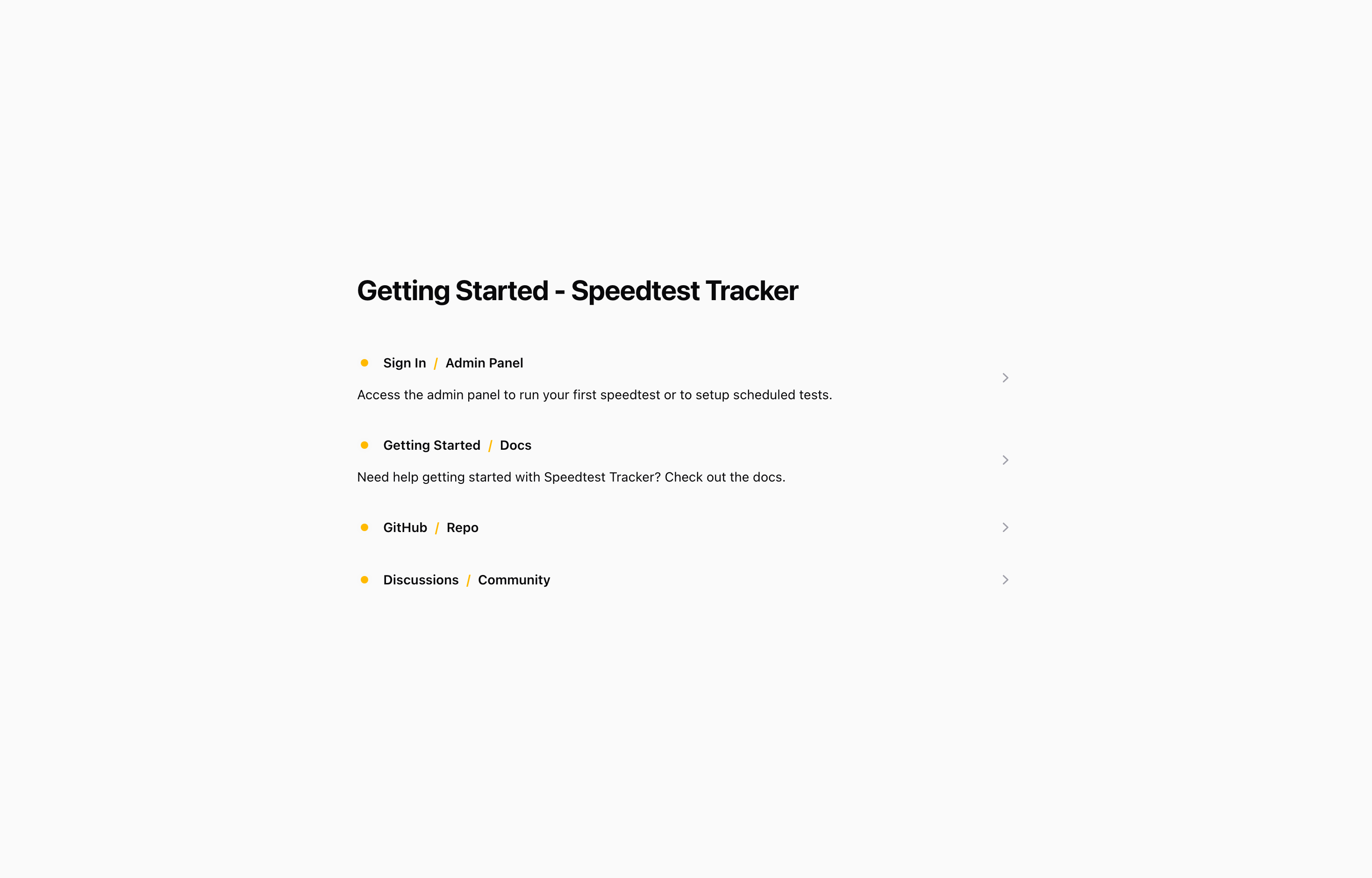 The deployed Speedtest Tracker login page loaded in a browser