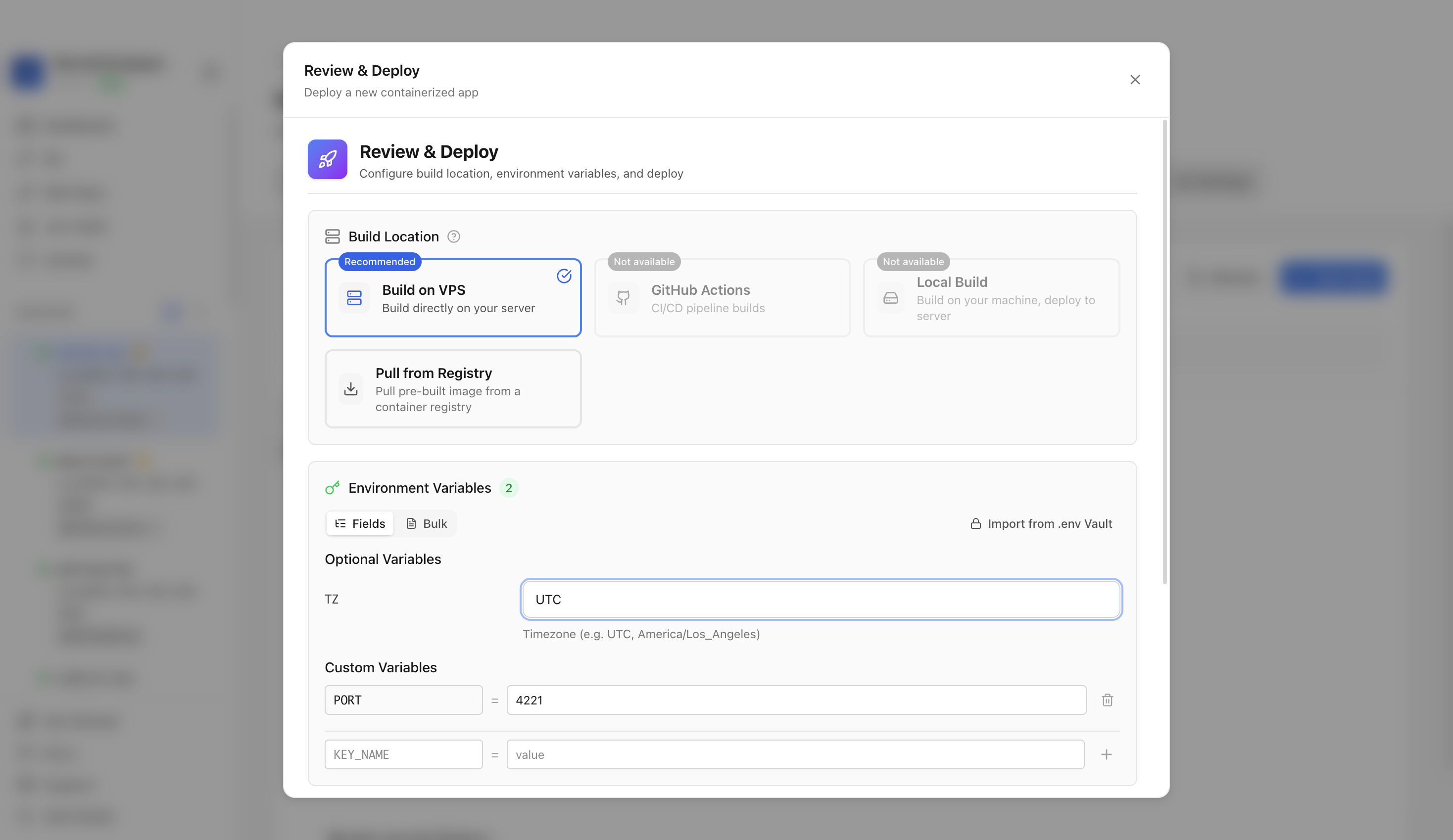 Reviewing Wallos web port before deployment